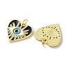 Rack Plating Brass Micro Pave Cubic Zirconia Pendants KK-Z039-26G-2