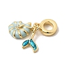 Ocean Brass Enamel European Dangle Charms KK-A296-34G-2