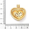 Brass Micro Pave Cubic Zirconia Pendants KK-A241-12G-03-3