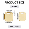 30Pcs 304 Stainless Steel Pendants STAS-CP0001-10G-2