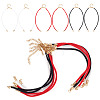 6Pcs 3 Colors 3MM Round Nylon Twisted Cord Necklace Making AJEW-TA00059-3