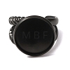 304 Stainless Steel Cuff Ring Components STAS-P454-01E-B-2