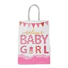 Baby Girl Shower Printed Paper Gift Bags with Handles CARB-F014-01B-2