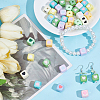 40Pcs Opaque Acrylic Enamel Beads OACR-PA0001-92-4