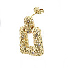 Brass Micro Pave Clear Cubic Zirconia Dangle Stud Earrings EJEW-N011-39G-NF-3
