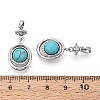 Dyed Synthetic Turquoise Pendants KK-N287-19P-3