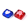 Handmade Spray Painted Lampwork Beads LAMP-N035-02-3