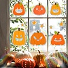 Halloween Pumpkin Rainbow Prism Electrostatic Window Stickers PW-WG6E5D3-01-4