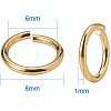 Brass Jump Rings KK-PH0006-8mm-G-2