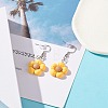 Sunflower Resin Charms Dangle Earring EJEW-JE04737-5