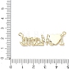 Valentine's Day Brass Micro Pave Clear Cubic Zirconia and Enamel Pendants KK-T084-04G-3