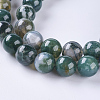 Natural Moss Agate Beads Strands X-G-L470-31-6mm-3