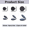 12Pcs 3 Styles 304 Stainless Steel Cuff Earrings EJEW-HS0001-36EB-2