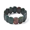 Natural Rose Quartz Beads Stretch Bracelets for Women Men BJEW-I323-02I-4