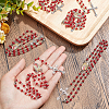 Acrylic Rosary Bead Necklace NJEW-PH01475-3
