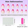 ABS Plastic Full Cover Press On False Nails DIY-CJC0006-12B-8