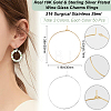 100Pcs 2 Colors 316 Surgical Stainless Steel Wine Glass Charms Rings STAS-BBC0005-95C-2