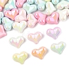 40Pcs UV Plating Opaque Acrylic Beads OACR-FS0002-20-3