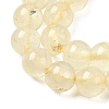 Natural Lemon Quartz(Heated) Beads Strands G-B167-A11-8mm-4
