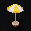 Mini Resin Beach Umbrella Ornaments DJEW-WH0037-32C-1