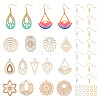  DIY Hollow Earring Making Kit DIY-TA0005-55-10