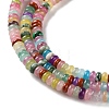 Dyed Natural White Jade & Natural Red Jasper & Synthetic Malachite Beads Strands G-B135-C01-01-3