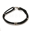 PU Leather Round Cord Multi-strand Bracelets SJEW-K002-07G-1