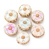 Handmade Resin Indonesia Round Beads IPDL-P005-03KCG-M-1