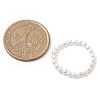 Round Shell Pearl Beaded Stretch Rings for Women RJEW-JR00761-3