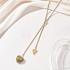 304 Stainless Steel Box Chain Lariat Necklaces NJEW-JN05890-1