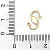 304 Stainless Steel Rhinestone S-Hook Clasps STAS-G373-05G-3
