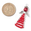 Beaded Angel Charms PALLOY-MZ00441-02-2