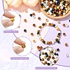 500Pcs 5 Colors Natural Wood Beads WOOD-YW0001-99-2
