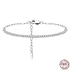 Clear Cubic Zirconia Tennis Bracelets BJEW-I314-009B-2