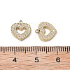 304 Stainless Steel Micro Pave Cubic Zirconia Charms STAS-Z121-45G-2