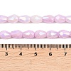 Anti-Tarnish Electroplate Glass Beads Strands GLAA-T025-13A-05-3