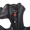 4 Pairs Valentine's Day Heart 304 Stainless Steel Hoop Earrings EJEW-TA00799-4