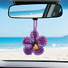 1Pc Polyester Flower Pendant Decorations HJEW-SC0003-02C-1