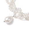 Shell Pearl Beads Bracelets BJEW-JB10694-3
