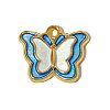 304 Stainless Steel Enamel Pendants STAS-OY005-40G-1