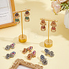 5 Pairs 5 Colors Zinc Alloy Chandelier Earrings EJEW-AN0004-96-5
