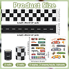 4Sheets 2 Styles Car Pattern Paper Temporary Tattoos DIY-OC0015-14-2