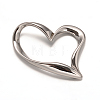 Tarnish Resistant 304 Stainless Steel Heart Linking Rings STAS-L162-10-1