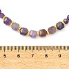 Natural Gemstone Faceted Graduated Beaded Necklaces NJEW-JN06618-5