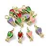 12Pcs 4 Colors Rack Plating Alloy Enamel Charms FIND-YW0012-51-1