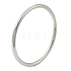 304 Stainless Steel Simple Roung Ring Bangles for Women BJEW-F461-01F-P-1