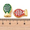 Baking Paint Opaque Glass Enamel Beads GL-CBA4370-01-4