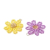 Glass Seed Beaded Pendants PALLOY-MZ01359-2