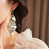 Alloy Dangle Earrings EJEW-D349-01G-2