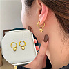 Heart 304 Stainless Steel Hoop Earrings FS-WGDB01D-01-1